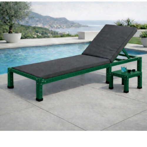 מודומוס SunLounge 192 – מיטת רביצה מודולרית ( ללא שולחן ). צבע ירוק