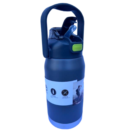 בקבוק טרמי נירוסטה 1 ליטר – VACUUM CUP צבע אפור