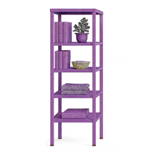 מדפי רוזה פלוס הם יחידת אחסון מתכתית יציבה ומדויקת צבע סגול - 30/60/100