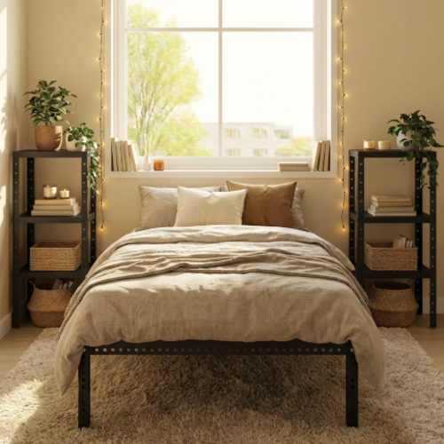 מיטה מודרנית כולל2 שידות בצבע שחור דגם אורבולייט יאנג