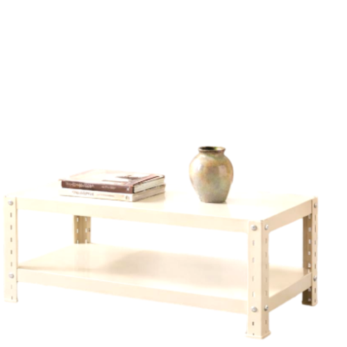 שולחן סלון מתכת דגם “אורבן-ליין 120” צבע לבן