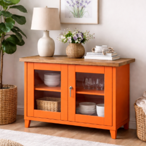 אי מטבח מתכת “אורבן קראון 120” צבע כתום