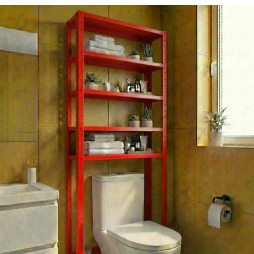 מדף שירות מודומוס דגם “טואלטיקס” צבע אדום