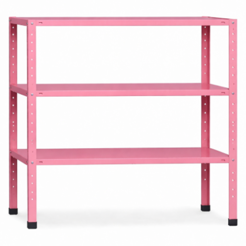 מזנון מתכת אורך 100 ס"מ רוחב 40 ס"מ גובה 60 ס"מ צבע ורוד