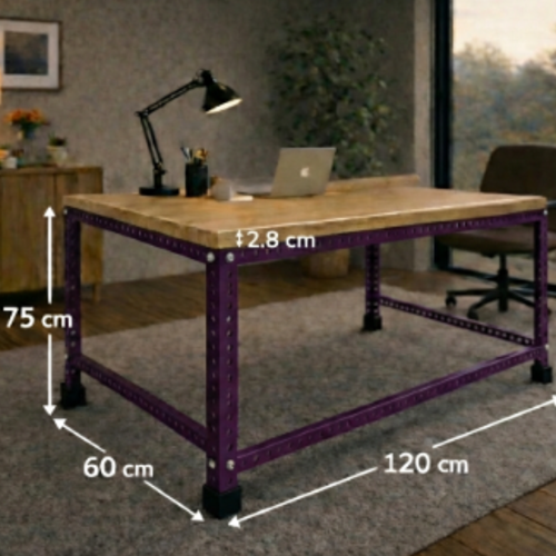 שולחן עבודה מודולרי UrbanPro 120 סגול