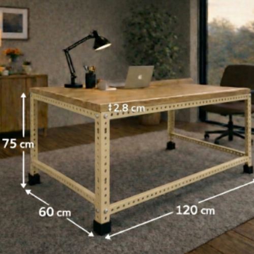 שולחן עבודה מודולרי UrbanPro 120 קרם