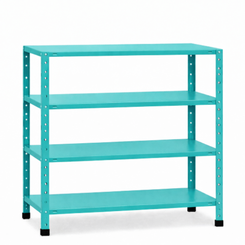 מודולוס קומפקט 120/100/ 30 – מערכת מדפים צבע טורקיז 