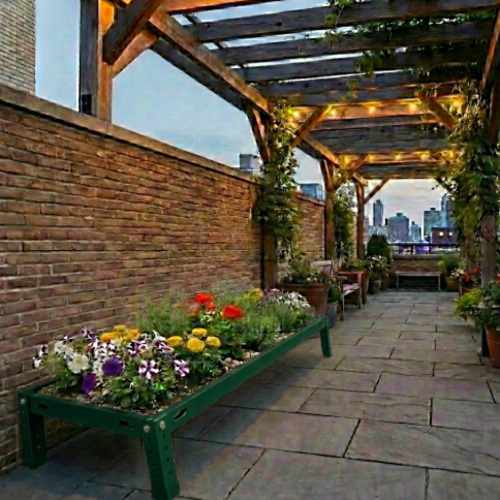 אדנית מודומוס TerraLine 120 - צבע ירוק