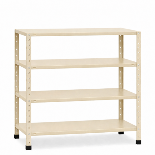 מודולוס קומפקט 120/100/ 30 – מערכת מדפים צבע קרם