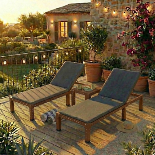 מודומוס TwinWave 192 סט 2 מיטות ושולחן צד - צבע חום