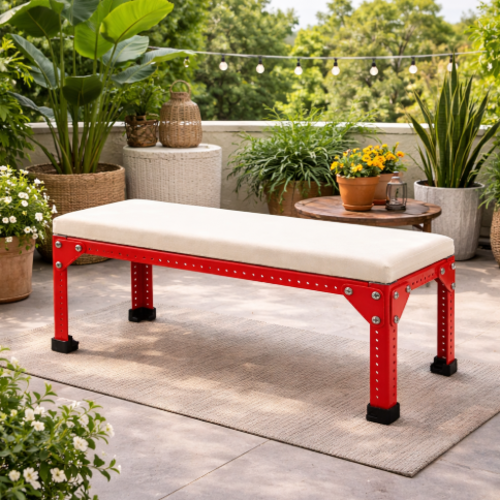 ספסל מודומוס דגם "סאנברייט 120" אדום 