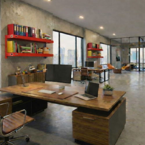 Modulus ProLine 120 – סט 2 מדפים 25/120 ס"מ - צבע אדום