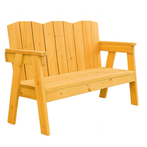 ספסל עץ דגם  “כפרי ” – מושלם לגינה, למרפסת ולכניסת הבית  צבע אורן