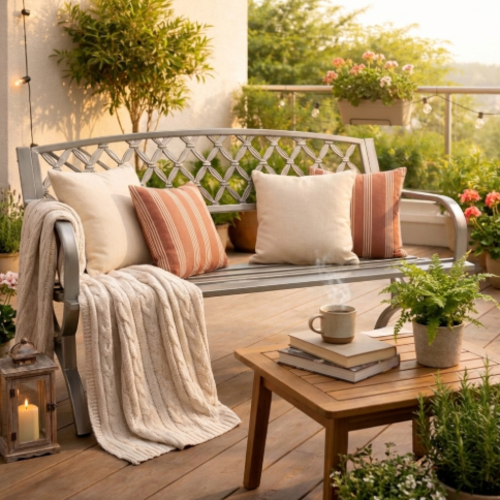 ספסל גינה "אלגנטו גריי"