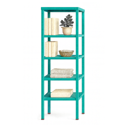 מדפי רוזה פלוס הם יחידת אחסון מתכתית יציבה ומדויקת צבע טורקיז - 30/60/100