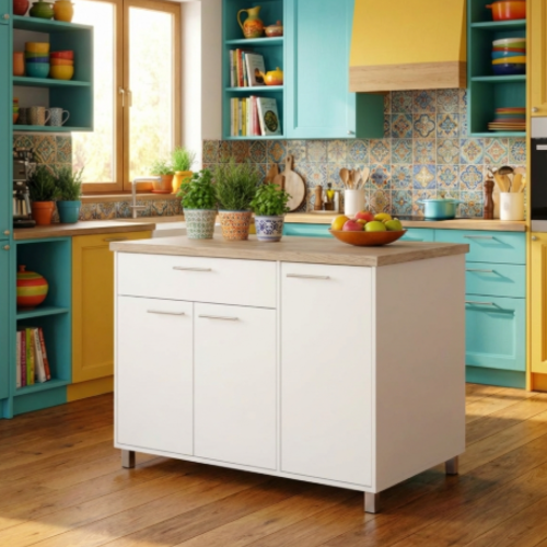 אי למטבח 3  דלתות ומגירה דגם יולי - הובלה הרכבה חינם