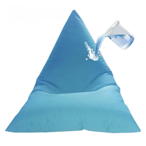  פוף בצורת אגס מבד מיוחד עמיד למים - צבע תכלת