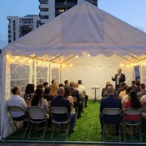 אוהל אירועים ואלנטו 10X6 PVC