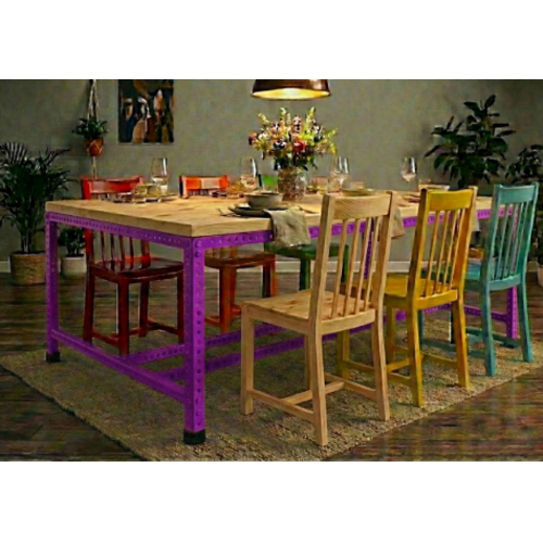 שולחן אוכל “גרין-סדנה  240/120 ” ( לא כולל כיסאות ) צבע סגול