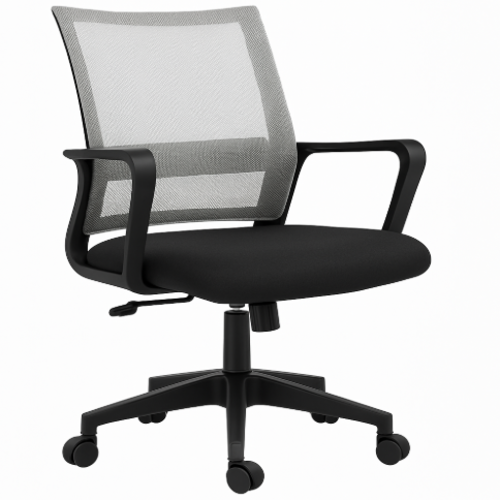 כיסא “איירוניק פלואו” גב אפור בהיר