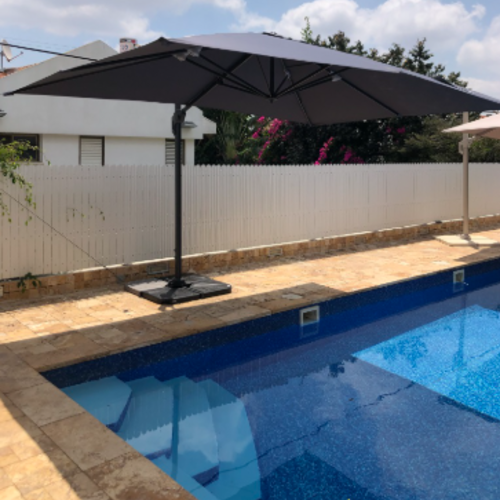 שמשיית רגל צד יוקרתית דגם אורלנדו – הצללה מושלמת בעיצוב מודרני צבע אפור כהה