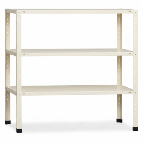 מזנון מתכת אורך 100 ס"מ רוחב 40 ס"מ גובה 60 ס"מ צבע לבן