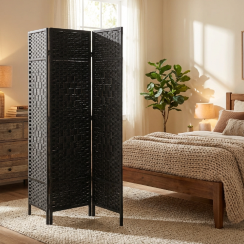 פרגוד מתקפל  3  - כנפיים  נפתח עד 150 ס"מ. מבית H.KLEIN‏ - צבע שחור