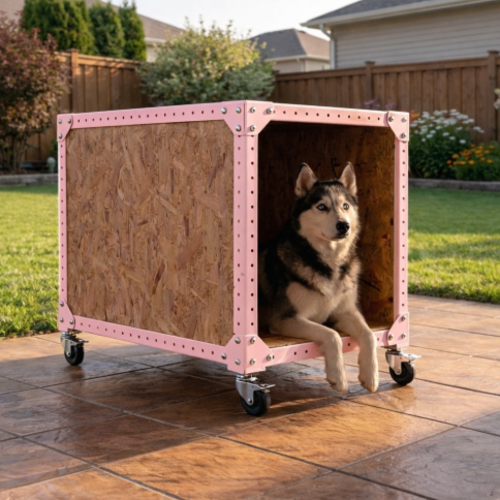 מלונת מודומוס דגם "קאניס פרו" צבע ורוד