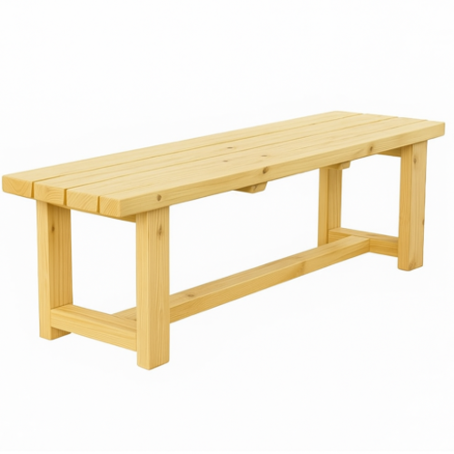 ספסל עץ קלאסיקו צבע אורן