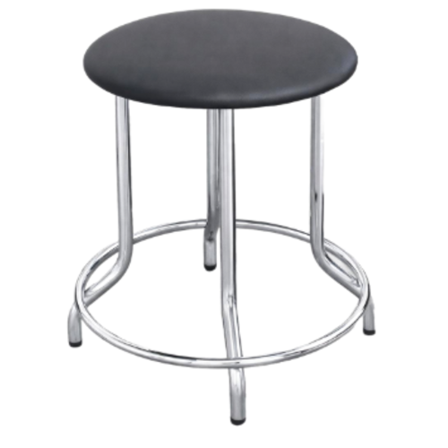 כסא דגם גמד מרופד צבע שלד נירל ריפוד סקאי שחור