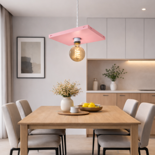 ספרייה נמוכה ורחבה בעיצוב מודרני-תעשייתי,מודומוס נובה ליין צבע ורוד