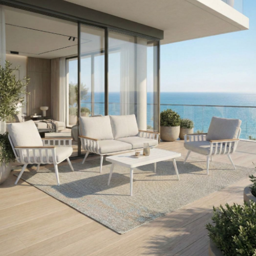 פנינת חוץ לבנה דגם בלנקה ליין צבע לבן