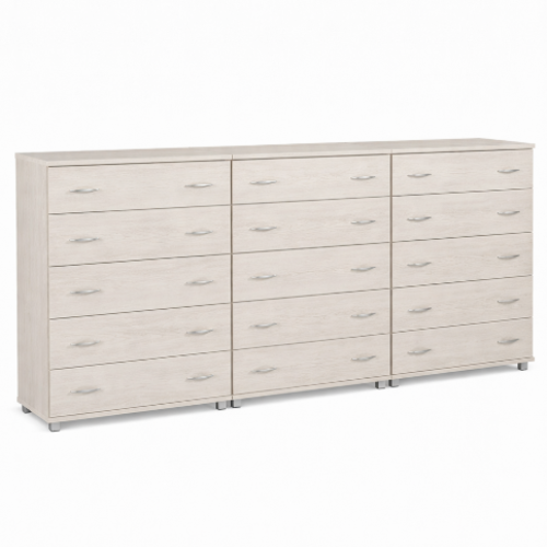 שידת 15 מגירות מהודרת - צבע מייפל מולבן דגם 374/2