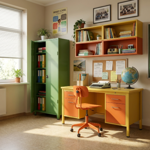 ארון מתכת 2 דלתות צבע ירוק