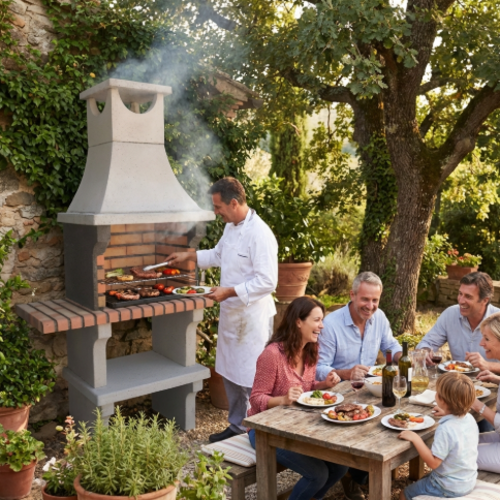 גריל גינה בנוי "סאנסט בריק"