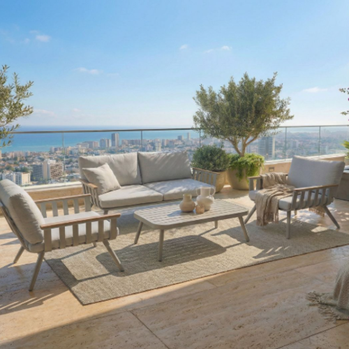 פנינת חוץ לבנה דגם בלנקה ליין צבע שמפניה