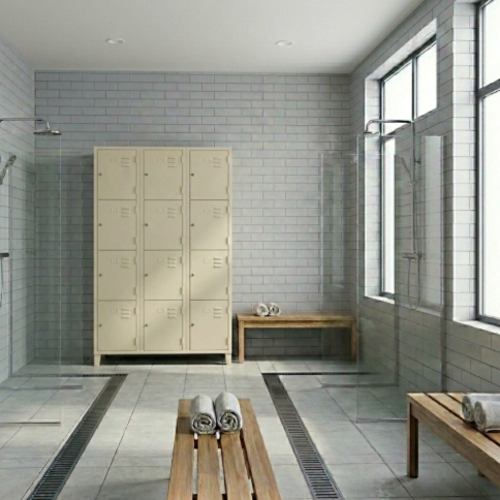 ארון לוקר 12 תאים רחבים  צבע קרם