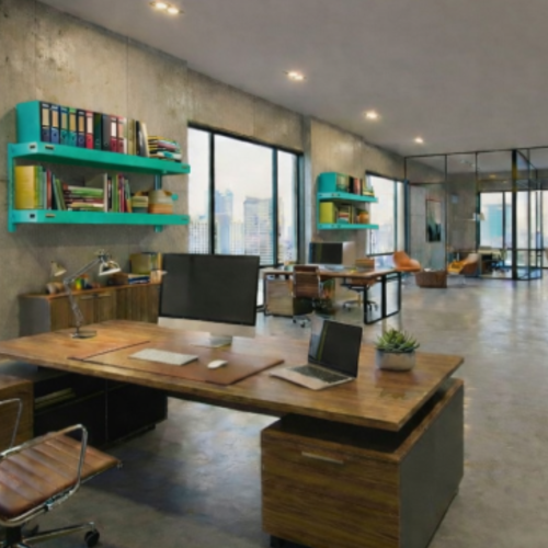 Modulus ProLine 120 – סט 2 מדפים 25/120 ס"מ - צבע טורקיז