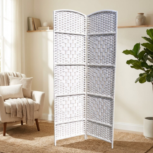 פרגוד מתקפל - 2 - כנפיים  נפתח עד 100  ס"מ. מבית H.KLEIN‏ - צבע לבן 