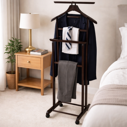 קולב חליפה לחדר שינה  משודרג - צבע וונגה