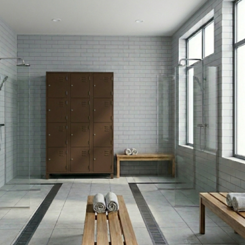 ארון לוקר 12 תאים רחבים  צבע חום