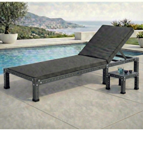 מודומוס SunLounge 192 – מיטת רביצה מודולרית ( ללא שולחן ). צבע אפור