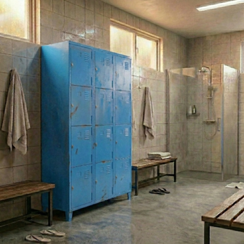 ארון לוקר 12 תאים רחבים  צבע כחול