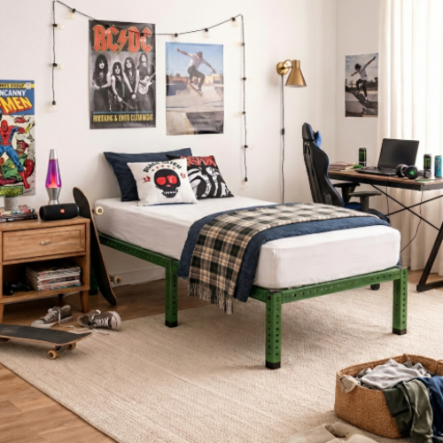 מיטת יחיד מודומוס Axis  מדה 190/90 CM צבע ירוק 