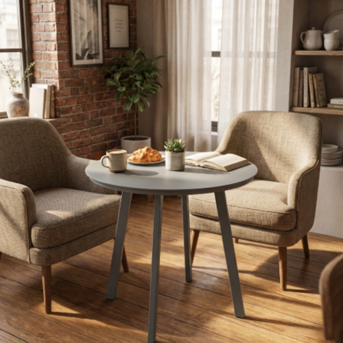 שולחן צד לונה שחור 50 ס"מ