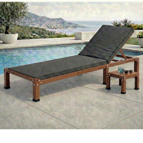 מודומוס SunLounge 192 – מיטת רביצה מודולרית ( ללא שולחן ). צבע חום