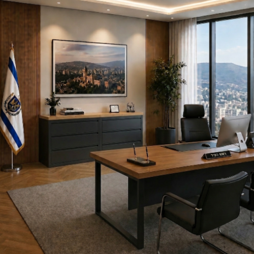 קומודת עבודה מודולארית “אורבן פיין” שחור 