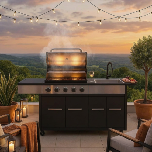 מטבח חוץ “אורבן שף פרימיום” 4+1 עם כיור משולב