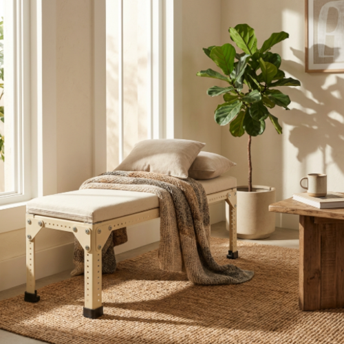 ספסל מודומוס דגם "סאנברייט 120" קרם