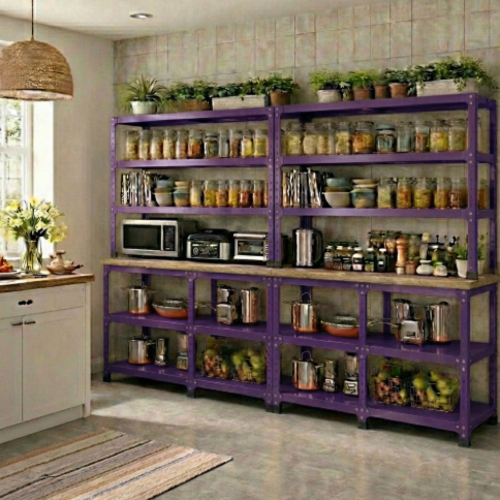 ספריית מטבח מודולרית מודומוס "ספייס-שף 240" צבע סגול